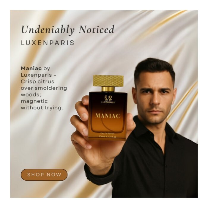 Maniac Eau de Parfum 100 ml | Citrus-Woody Luxury Perfume | LongLasting EDP | Unisex - Image 3