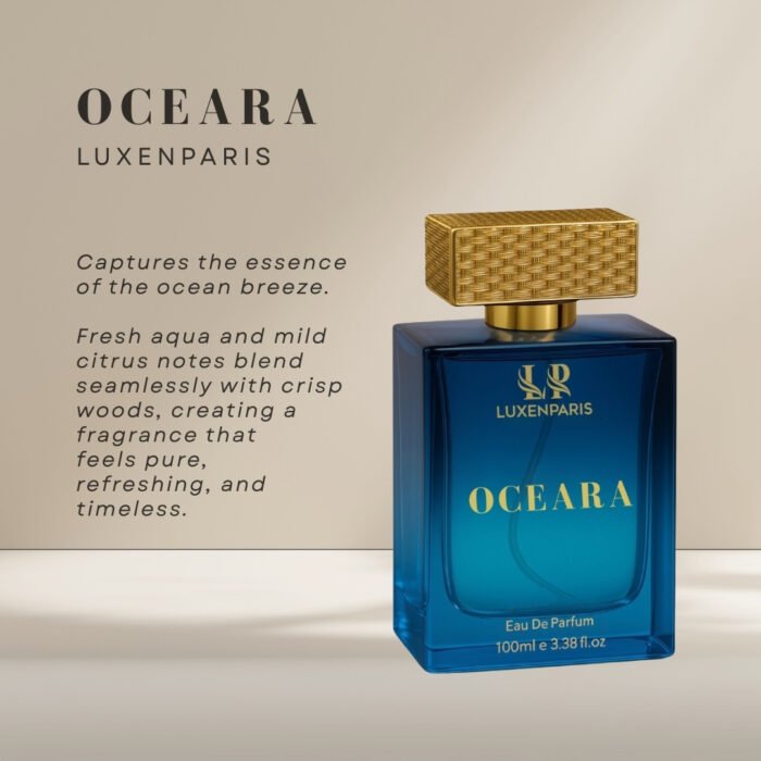 Oceara Eau de Parfum 100 ml | Oceanic-Fresh Luxury Perfume | Clean Marine & Cedar | Long-Lasting EDP | Unisex - Image 2