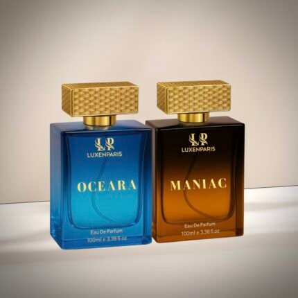 Oceara + Maniac Eau de Parfum Combo (100 ml × 2) | Oceanic-Fresh & Citrus-Woody Luxury Perfume Set | Long-Lasting EDP | Unisex Gift Pack